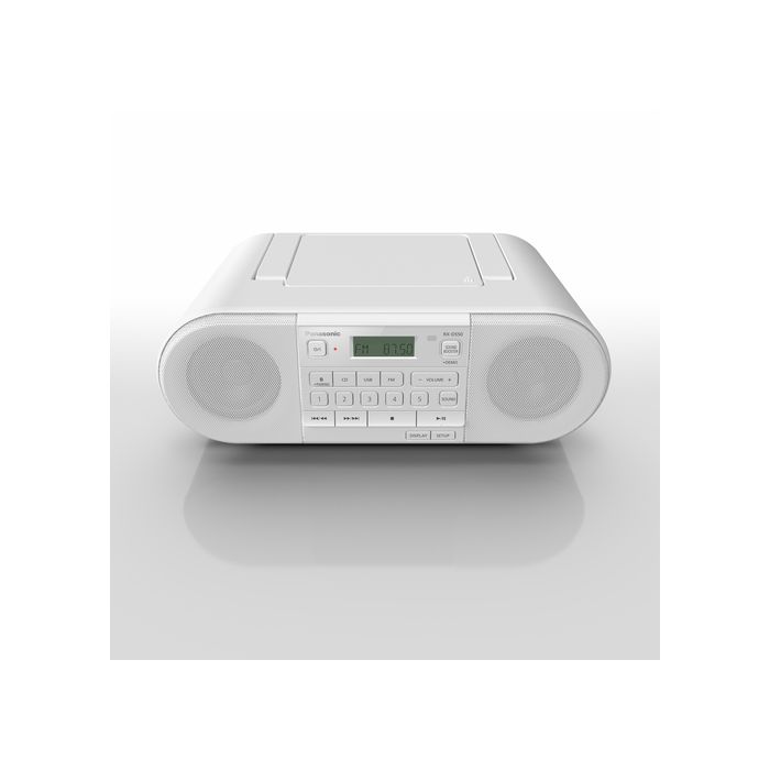 FM CD Player, Bluetooth With Panasonic Radio Portable RXD550EW